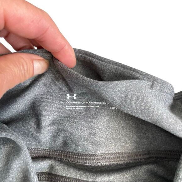 EUC Under Armour Women’s Dri-Fit HeatGear Gray Compression Capri 3/4 Leggings - - Picture 7 of 8